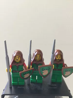 Buy Lego Forestman For Castle Army (spear And Shield X3 New) • 19.99£