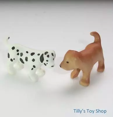Buy Playmobil - Labrador Puppy & Dalmatian Puppy  Dog - Animal Clinic / Pets  - NEW • 2.70£