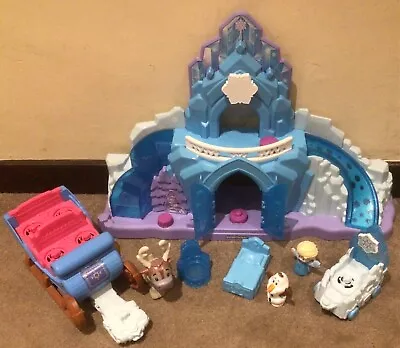 Buy Disney Frozen Elsa's Ice Palace By Little People With Sleigh, Float, Characters • 25£