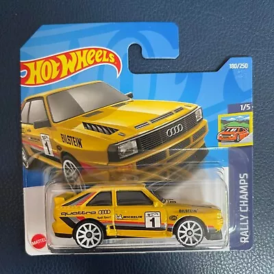 Buy Hot Wheels 84 Audi Sport Quattro Yellow HW Rally Champs 1/5 180/250 • 4.99£