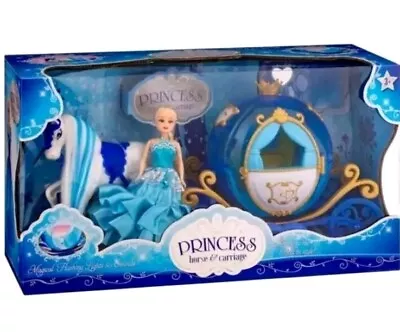 Buy Princess & Horse Carriage 3 Piece Set Includes Doll Carriage And Horse • 24.95£