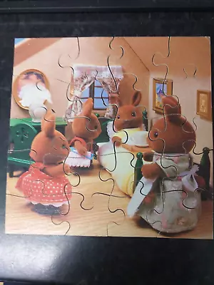 Buy Vintage 1987 Waddingtons Sylvanian Families Hand Cut Wood 20 Piece Puzzle (H12) • 4.99£