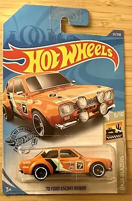 Buy Hot Wheels Ford Escort Rs1600 -Orange - HW Baja Blazers - Long Card • 9£