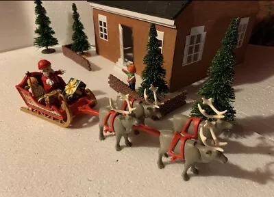 Buy PLAYMOBILE Father Christmas Set 3604 Santa's Magic Sleigh Reindeer - Vintage • 42.99£