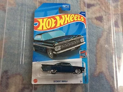 Buy Hot Wheels ‘59 Chevy Impala Dollar General Exclusive 70/250 2022 In Blue - Rare • 16.99£