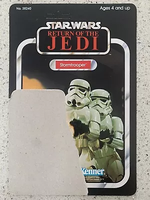 Buy Vintage Star Wars Unpunched Stormtrooper ROTJ 65 Back Cardback • 8£