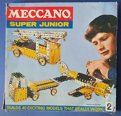 Buy Meccano Super Junior Set Complete + Box + Instructions Released 1967 • 38£