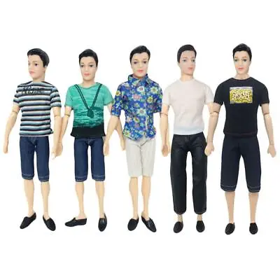 Buy Prince For Barbie Ken Clothes 5 Casual Outfits Supplied Doll Accessories Kids • 6.99£