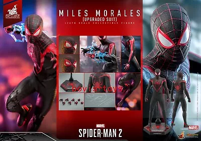 Buy New Hot Toys VGM55 MILES MORALES Spider-Man(Upgrade Suit)1/6 Collectible Figure • 469.79£